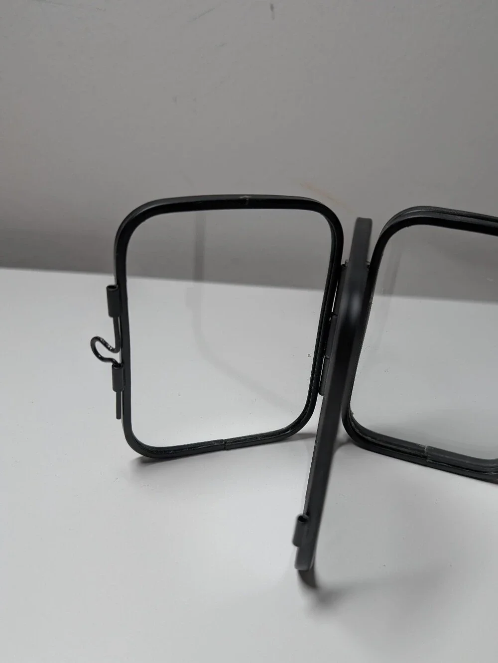 Black Metal Double Photo Frame